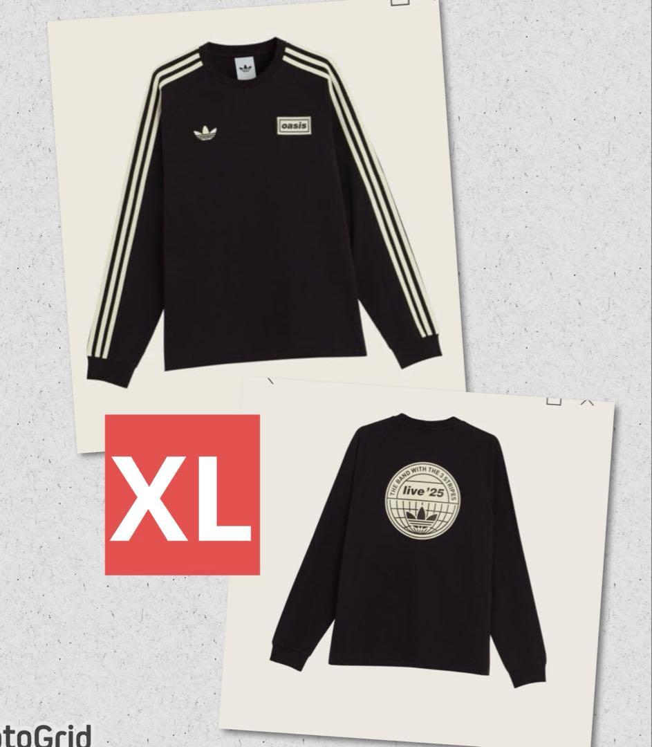 ADIDAS x OASIS ツアース リーストライプス 長袖Tシャツ XL