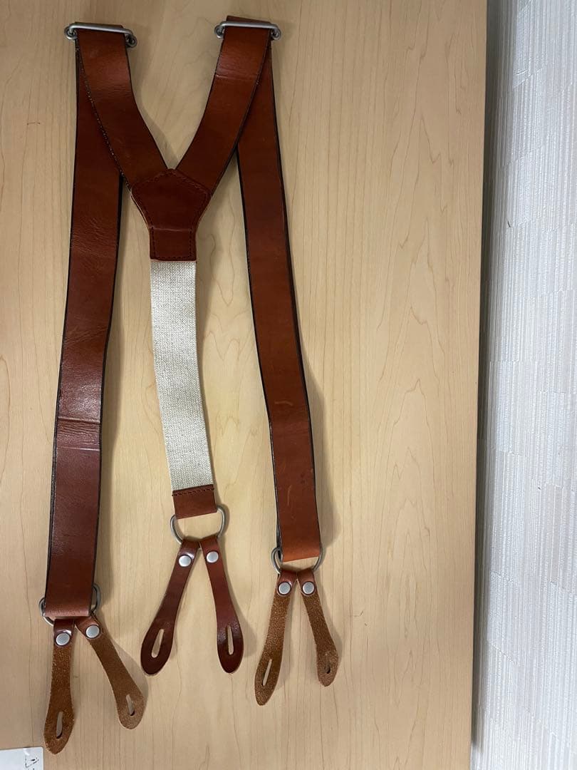 【まき】リーバイス LVC サスペンダー ベルト レザー