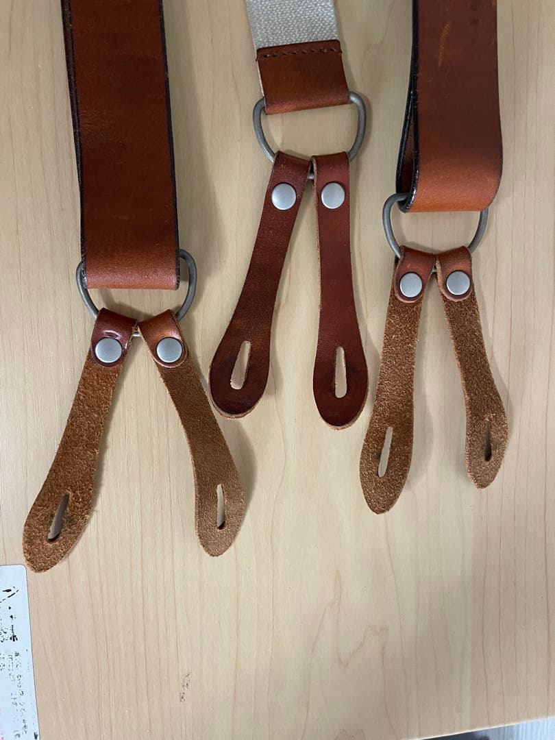【まき】リーバイス LVC サスペンダー ベルト レザー