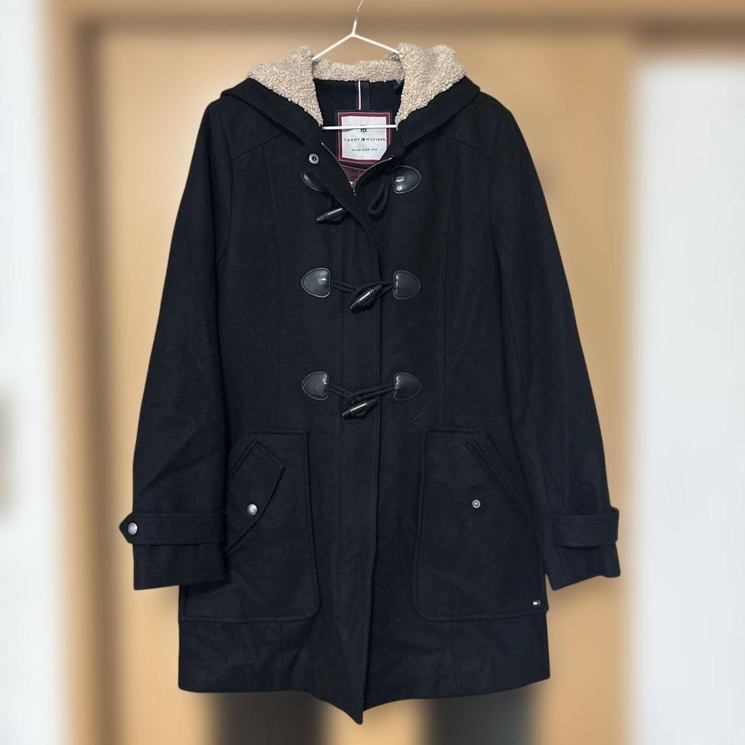   ブラックダッフルコート