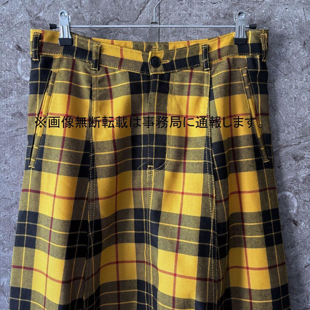 2010AW コムデギャルソン コムコム チェック サルエル パンツ/サイズS