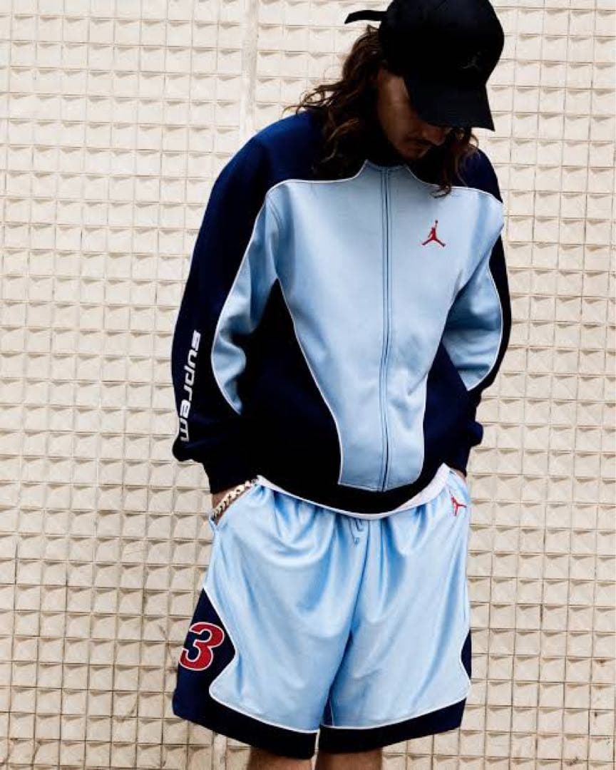 パンツ Supreme x Jordan Warm Up Short \"Blue\"