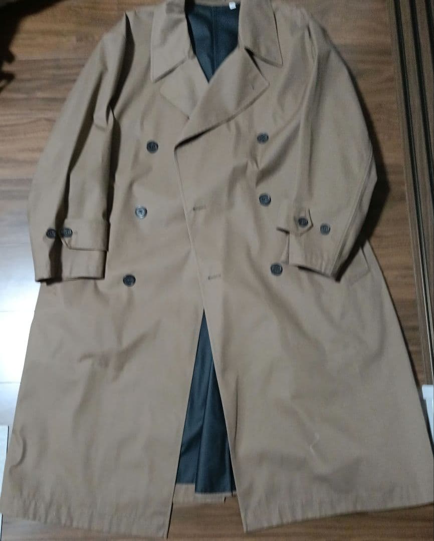 ユニクロU ブロックテックトレンチコート ブラウンL 20SS