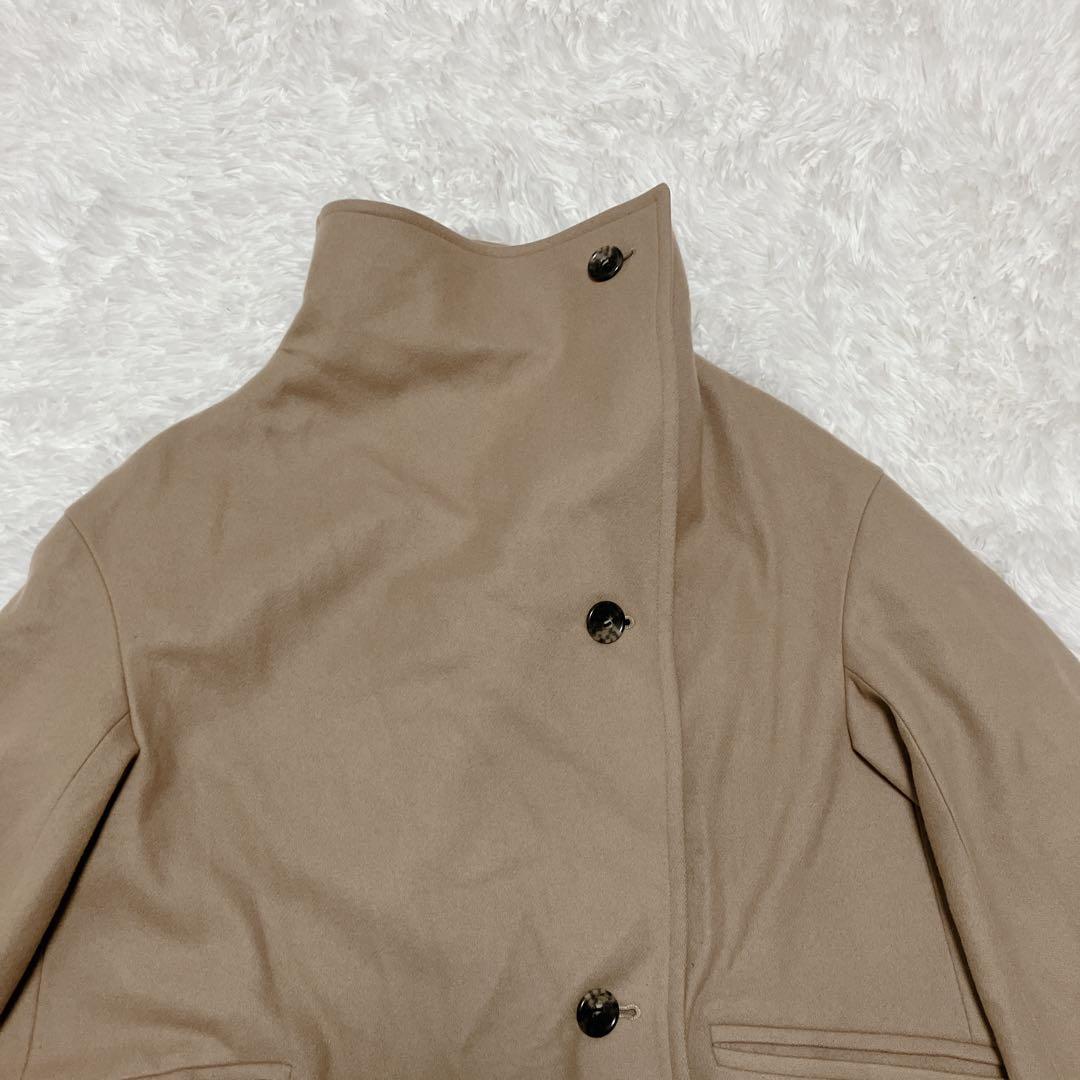 美品 CLANE クラネ UP NECK OVER DOUBLE COAT