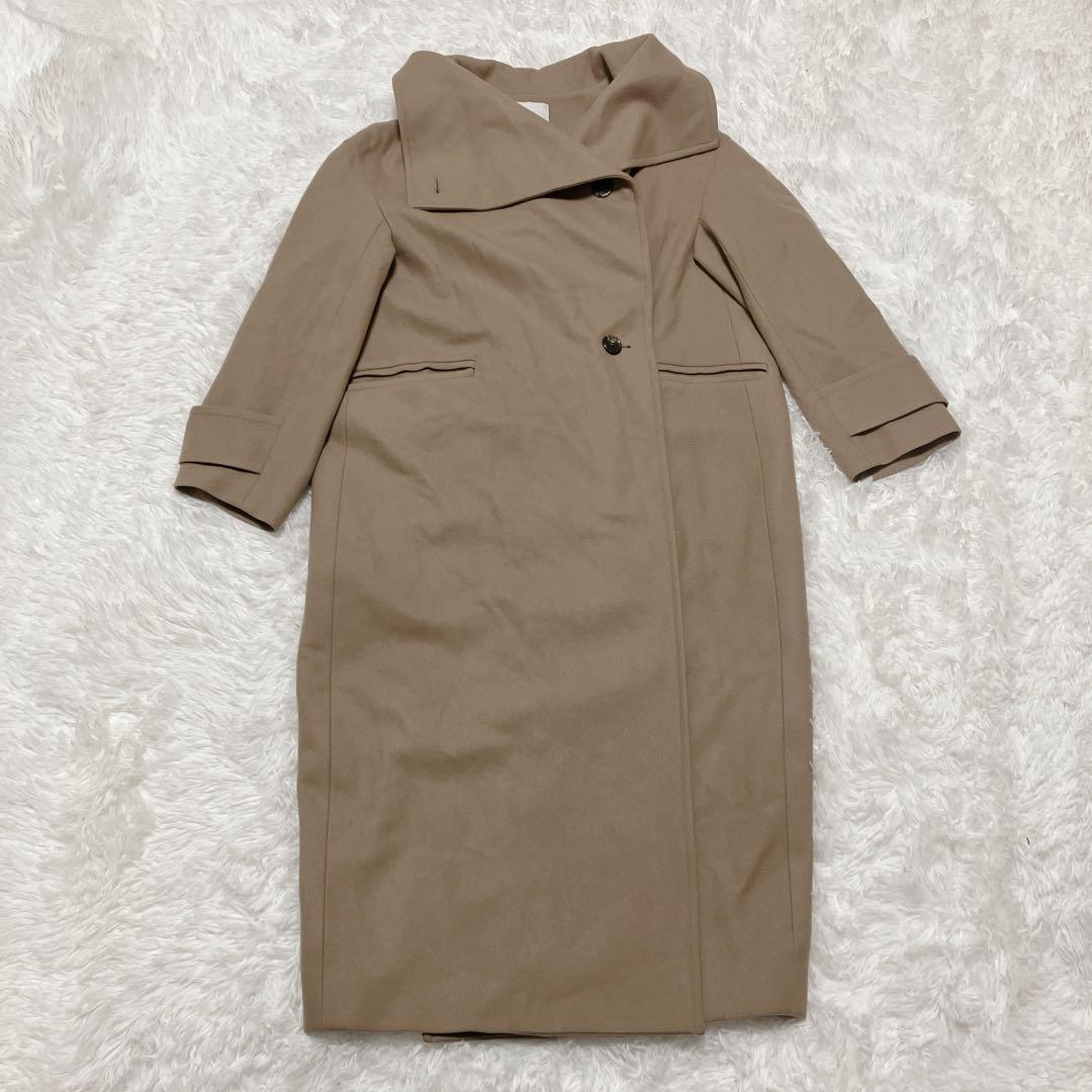 美品 CLANE クラネ UP NECK OVER DOUBLE COAT