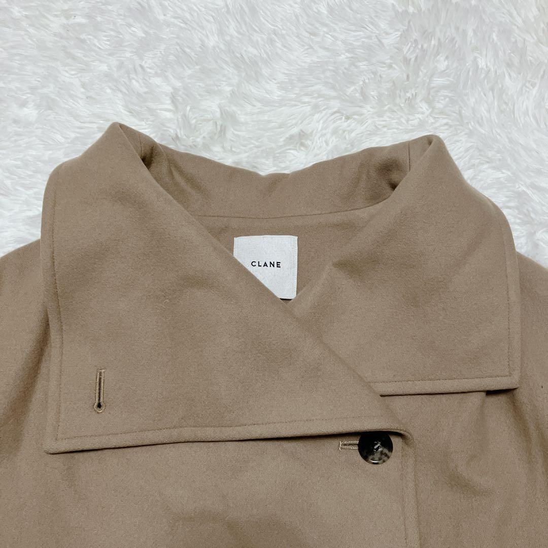 美品 CLANE クラネ UP NECK OVER DOUBLE COAT