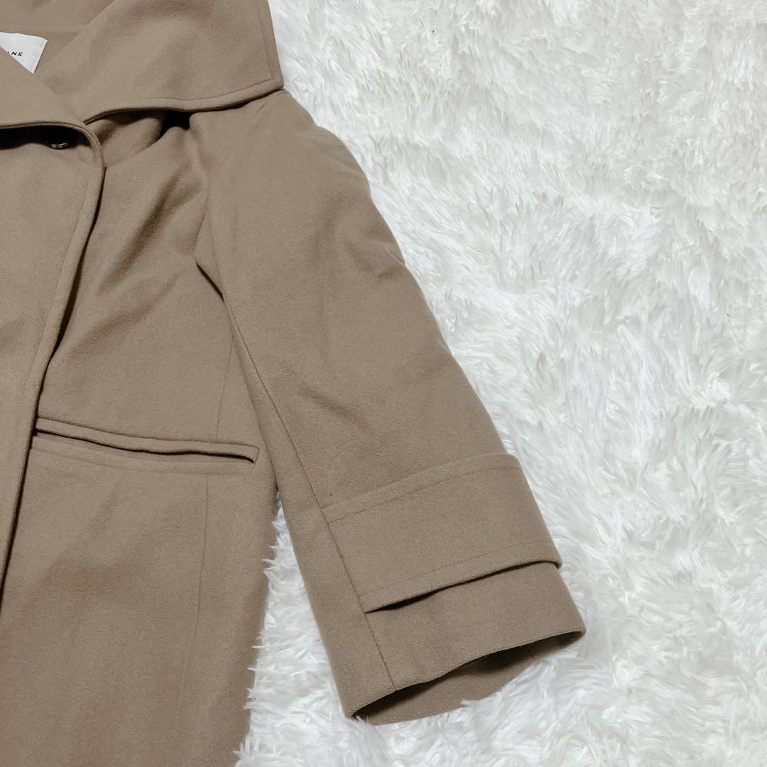 美品 CLANE クラネ UP NECK OVER DOUBLE COAT