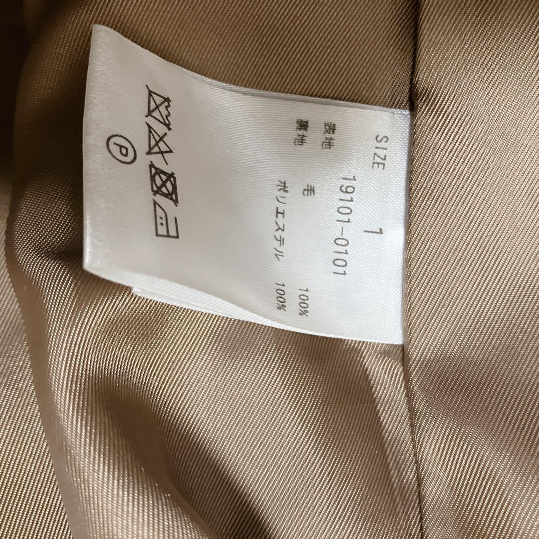 美品 CLANE クラネ UP NECK OVER DOUBLE COAT