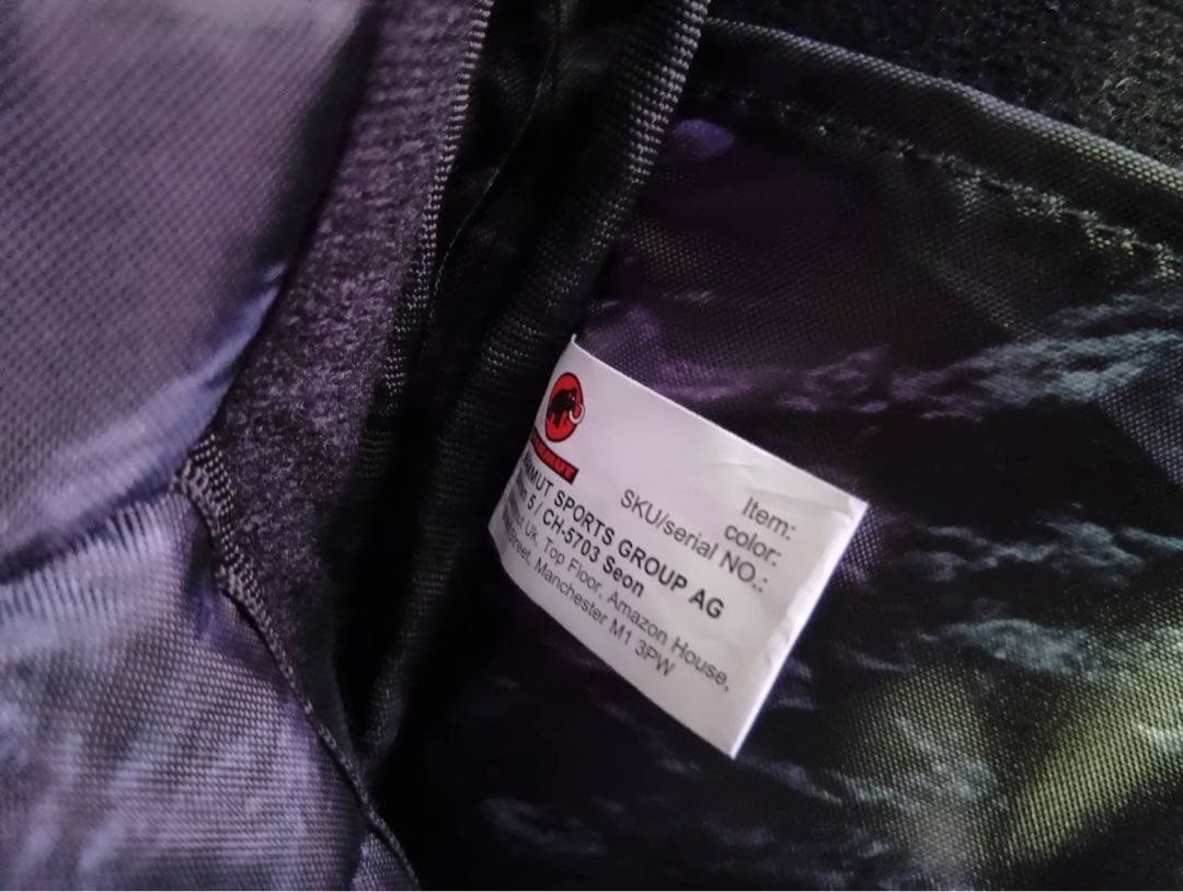 HA MAMMUT ブラック バックパック