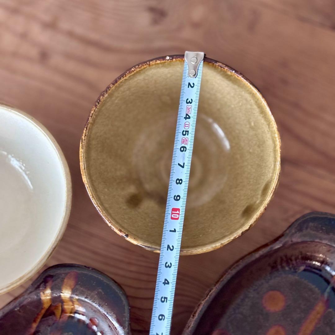 やまぽた 飯碗2個&小代焼ふもと窯 グラタン皿2個