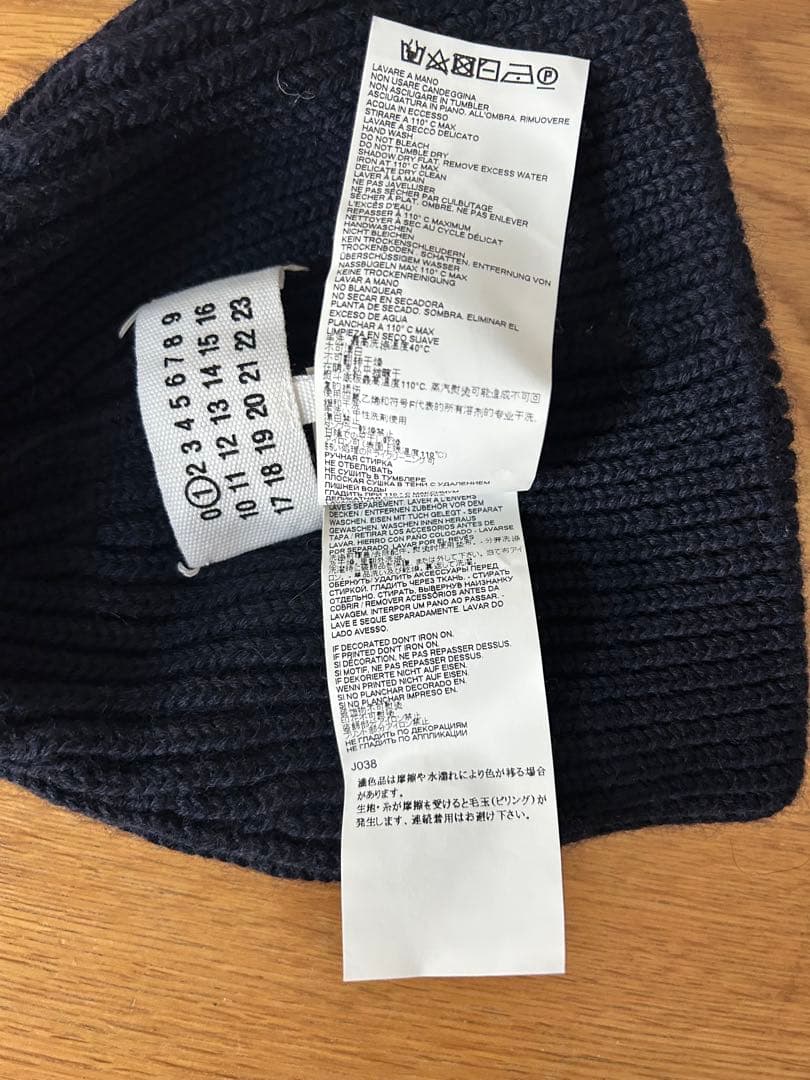 Margielaマルジェラニット帽 ビーニーネイビーレディースS51TC0041