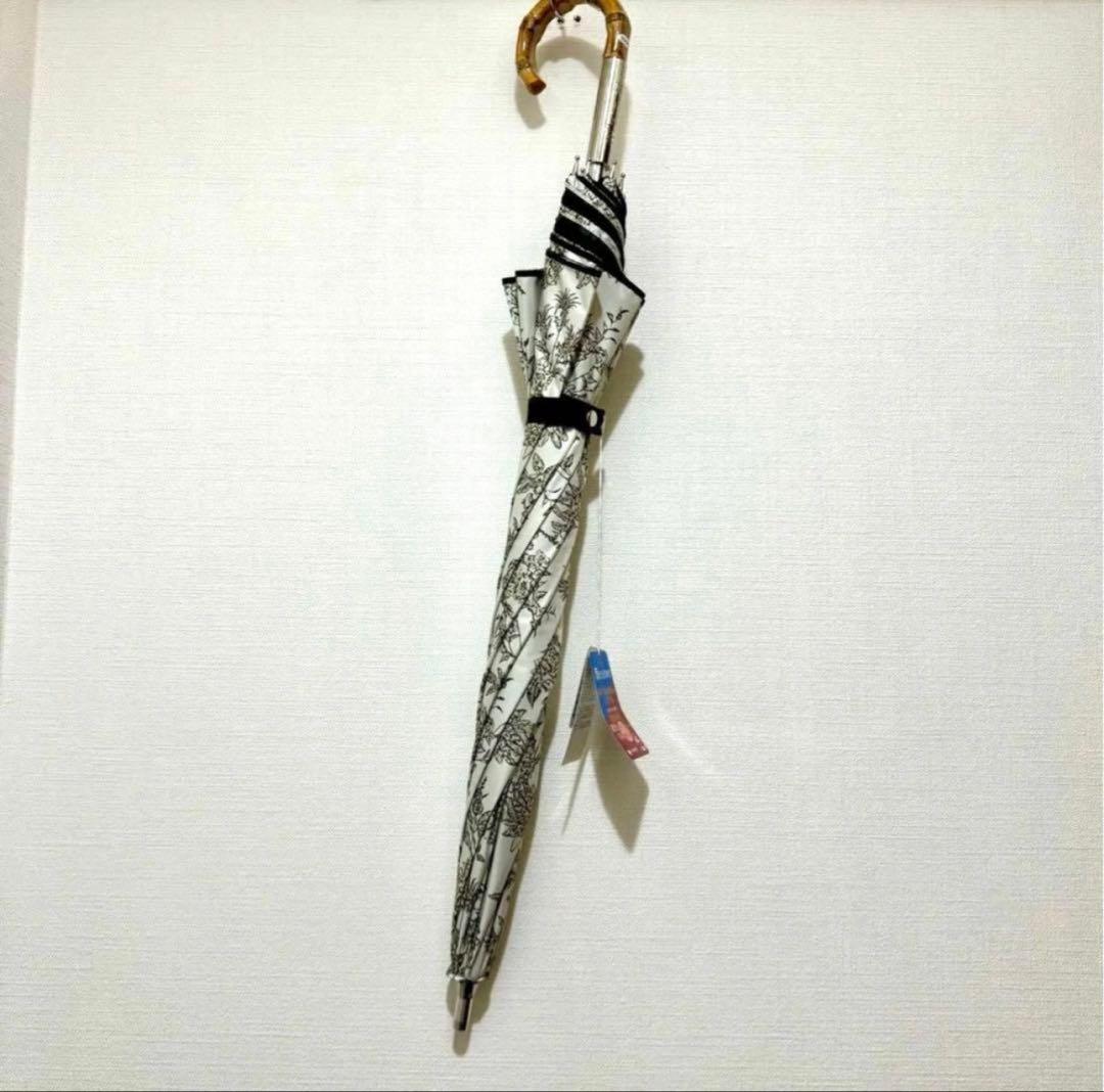 新品★サンドレス　晴雨兼用パラソル　日傘　1級遮光　遮熱　ワンタッチ　ボタニカル