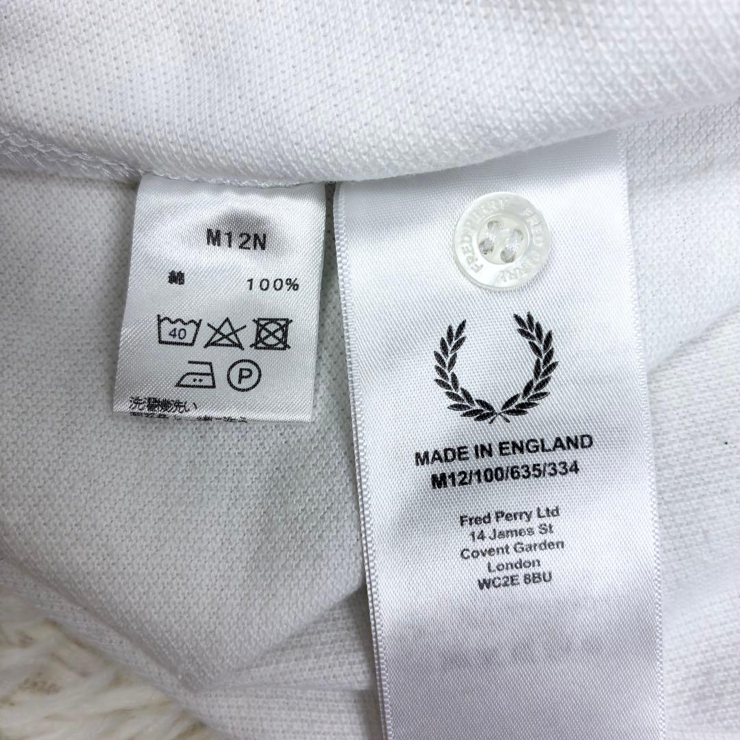 美品　フレッドペリー　M12　ワンポイントロゴ　半袖ポロシャツ　44　英国製