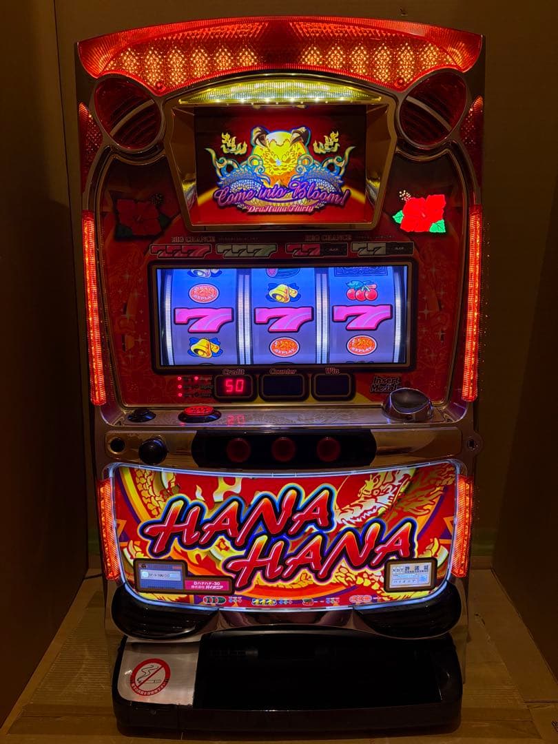 送料込み パチスロ パイオニア 5号機 ドラゴンハナハナ 不要機付