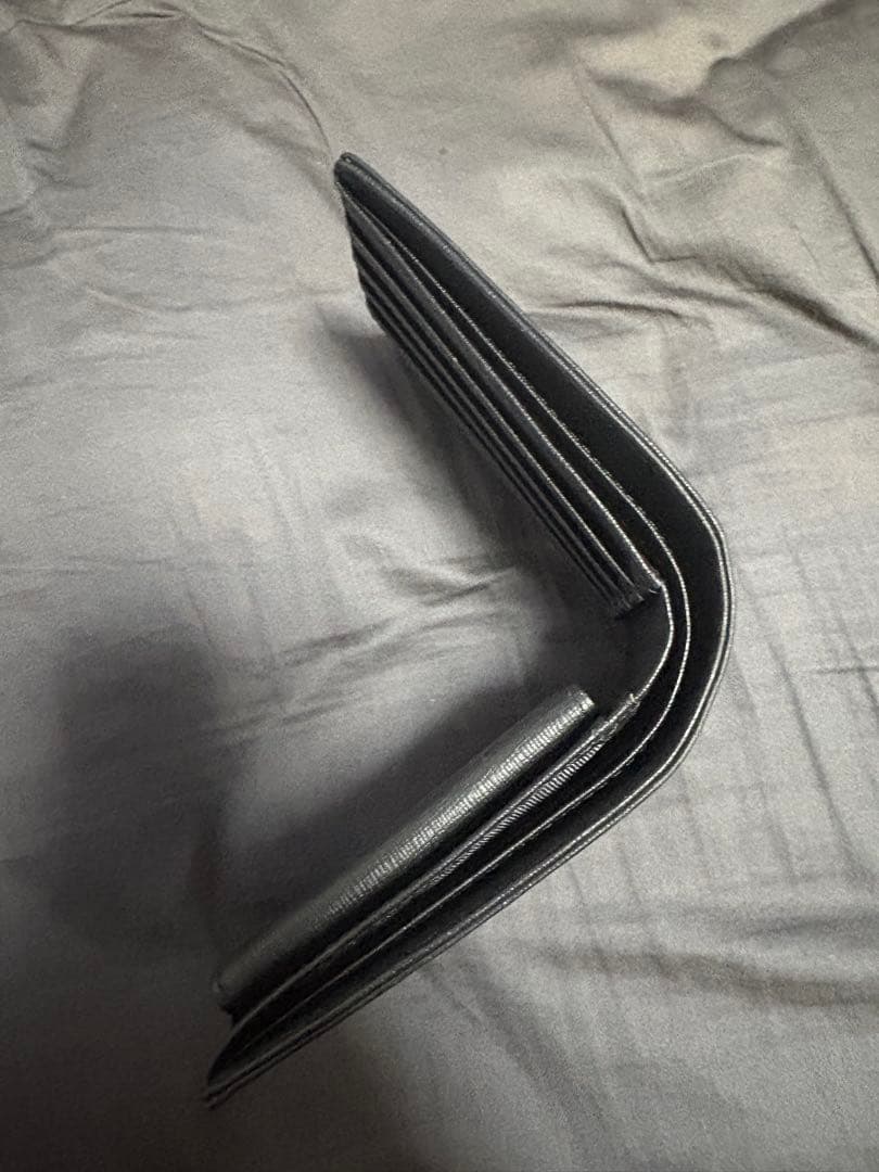 POLO 黒 二つ折り財布 レザー