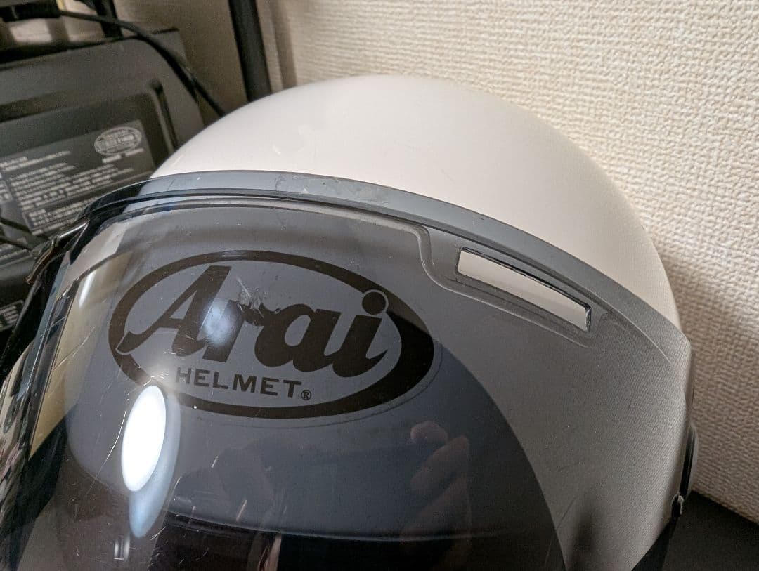 アライ　ラパイドネオ　XL　61〜62cm　ホワイト　スモークシールド