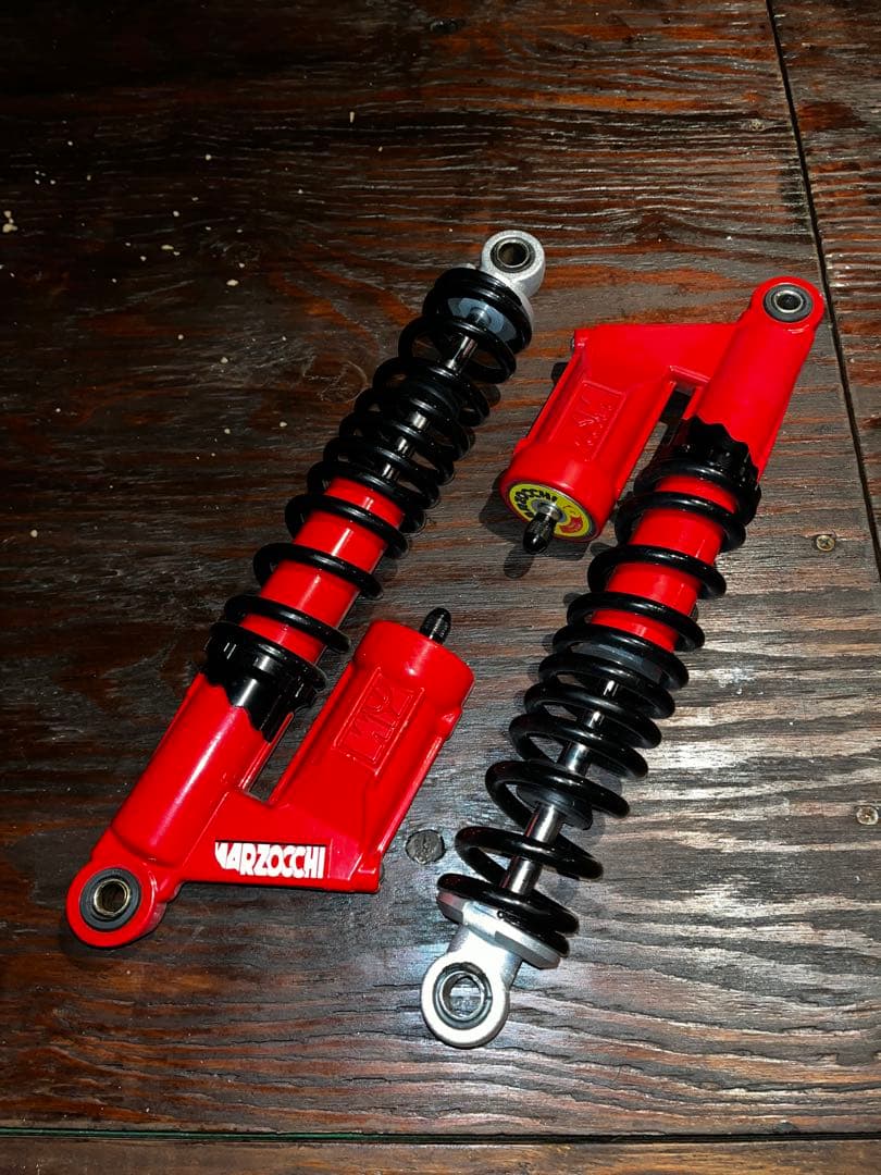 マルゾッキタイプ　サスペンションショック　340ミリ レッド