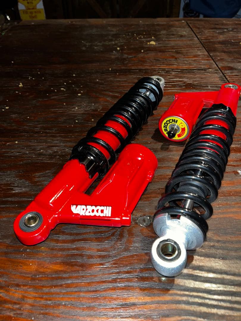 マルゾッキタイプ　サスペンションショック　340ミリ レッド