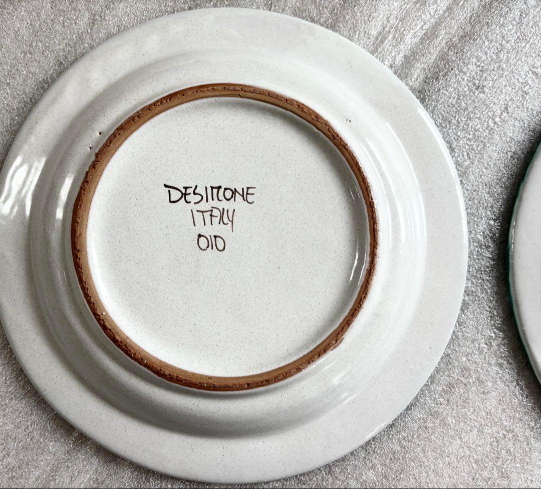 イタリア　DESIMONEデシモーネさんのプレート　2枚セット