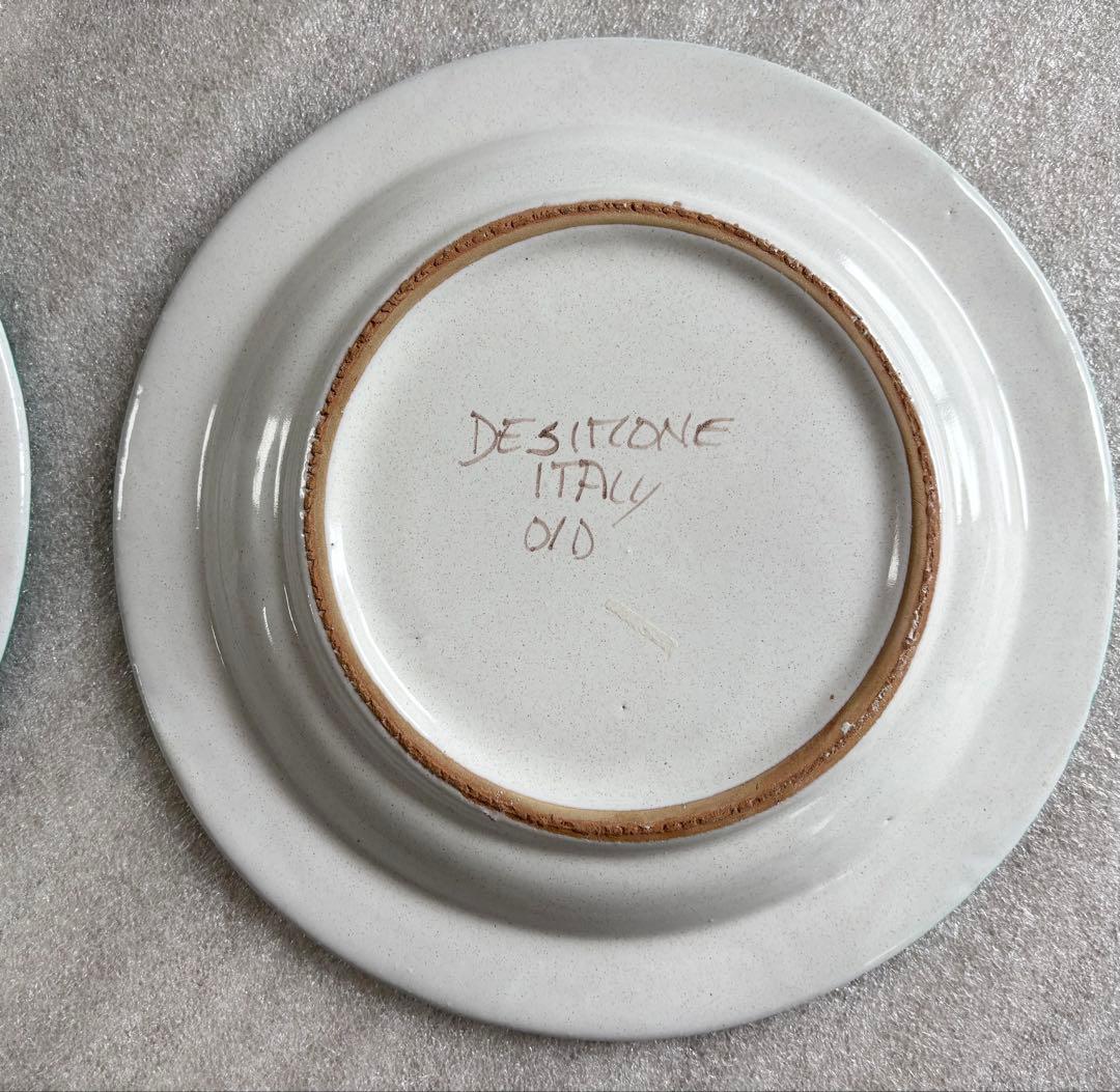 イタリア　DESIMONEデシモーネさんのプレート　2枚セット