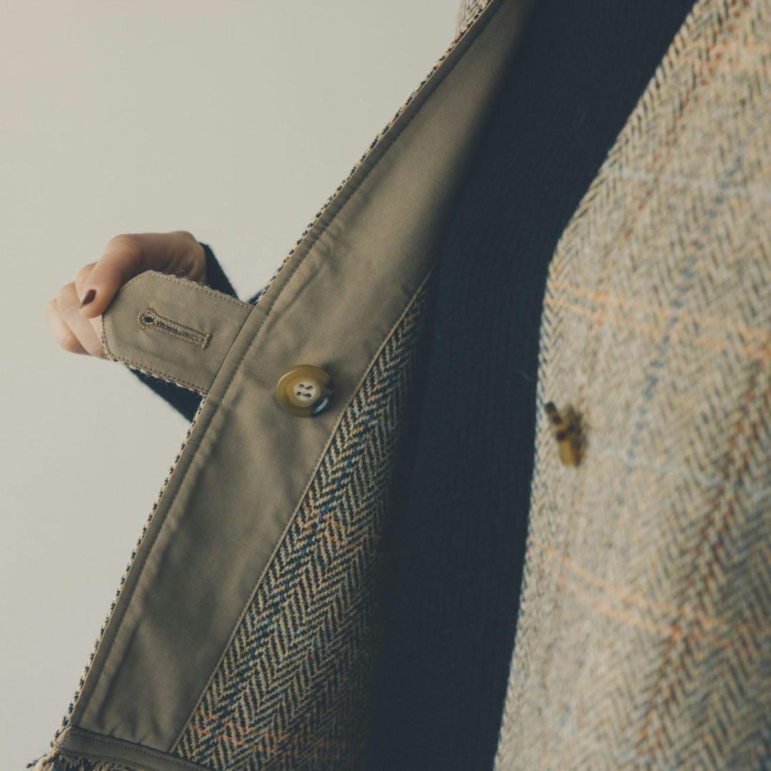 北欧、暮らしの道具店　ヘリンボーン柄のウールベスト 新品未使用