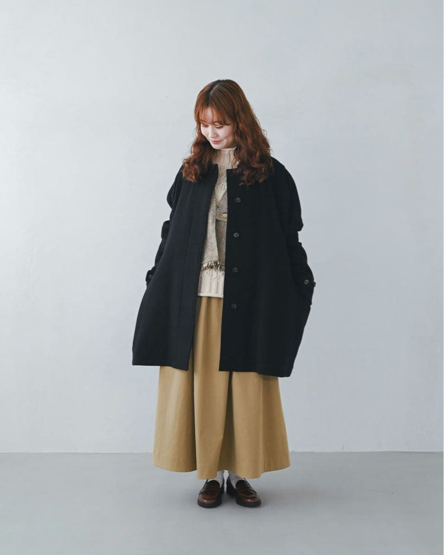 北欧、暮らしの道具店　ヘリンボーン柄のウールベスト 新品未使用