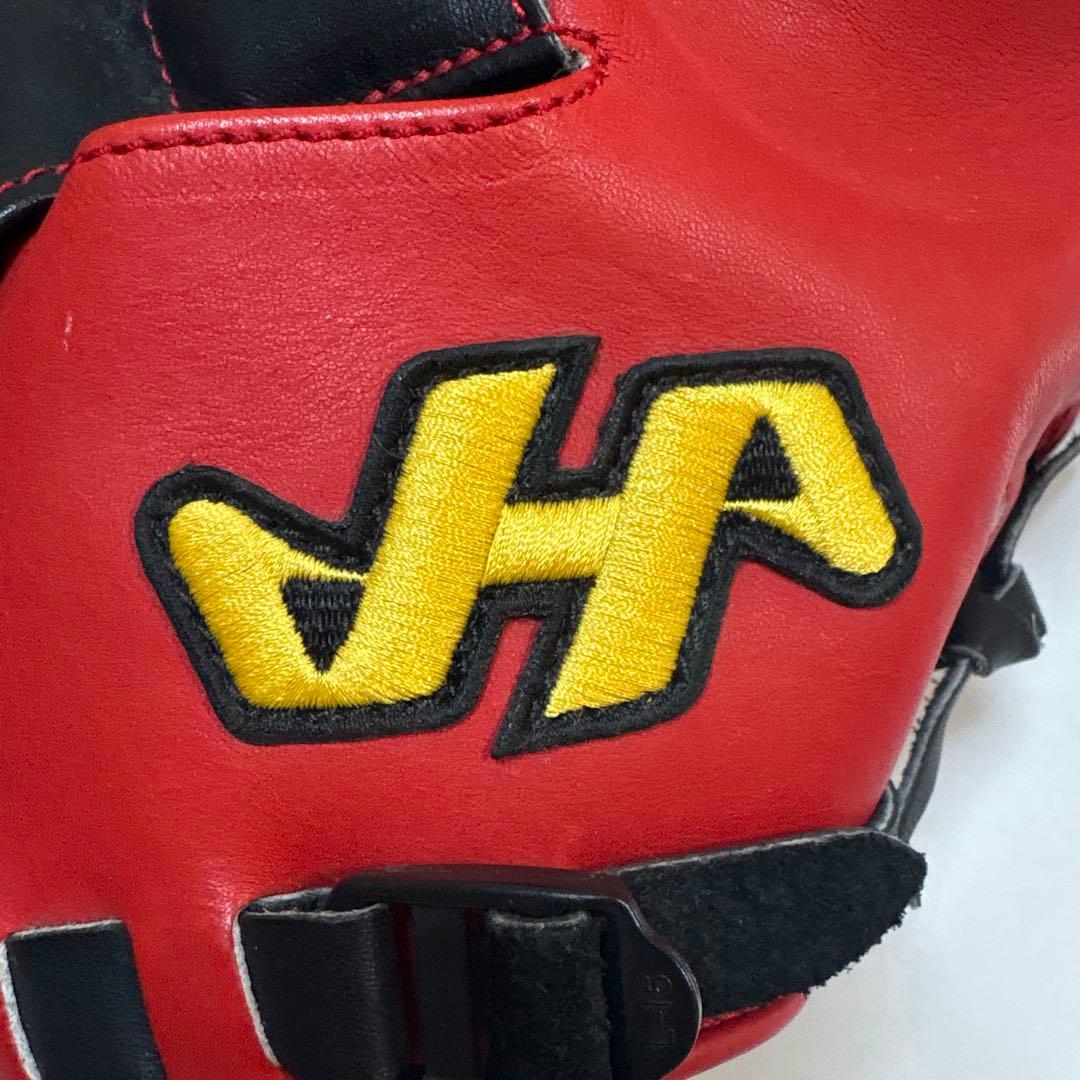ハタケヤマ JH PRO-SH62 軟式用キャッチャーミット 甲斐モデル 赤黒