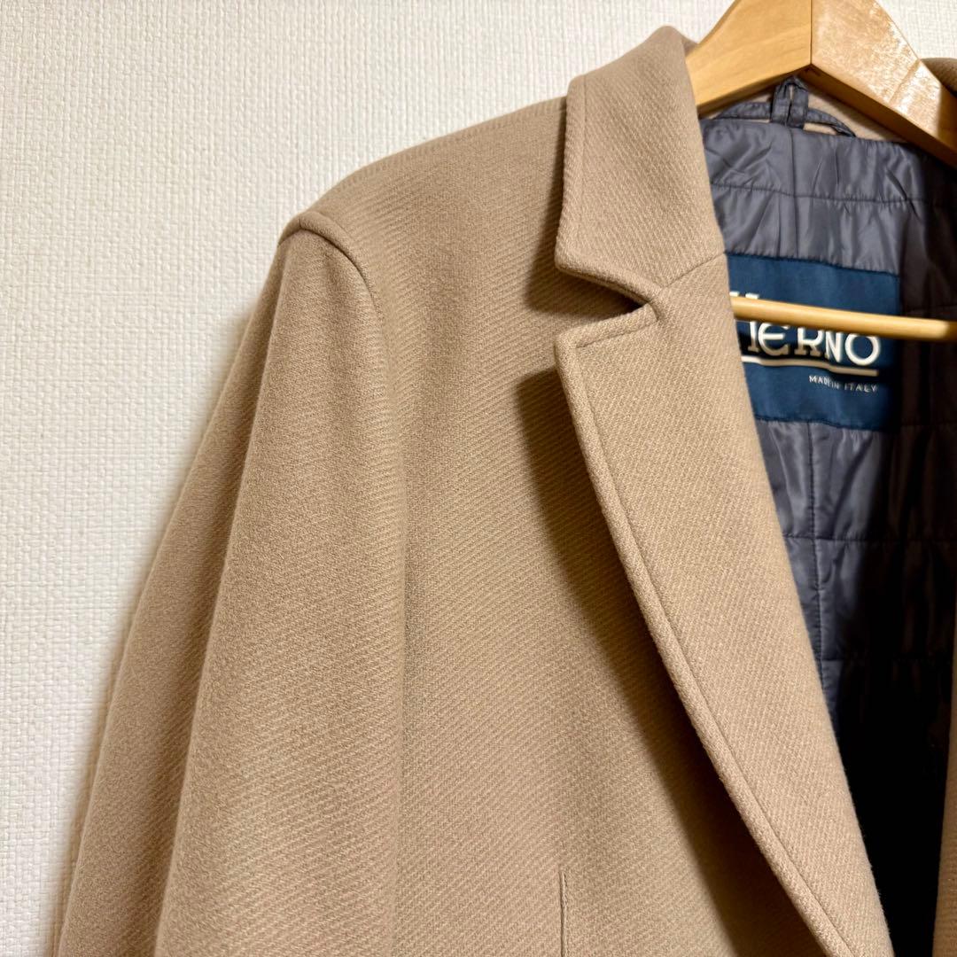 HERNO ウールナイロン チェスターコート