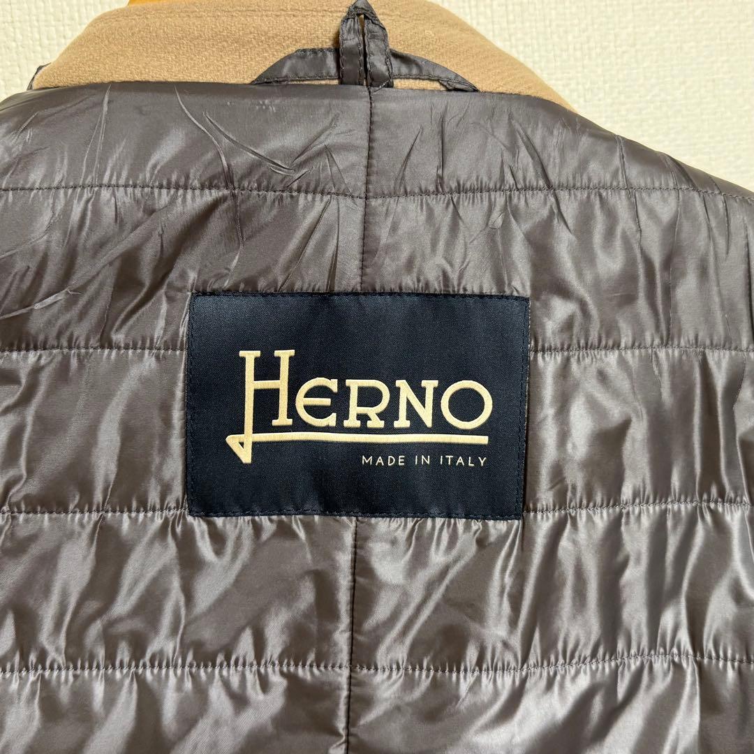 HERNO ウールナイロン チェスターコート