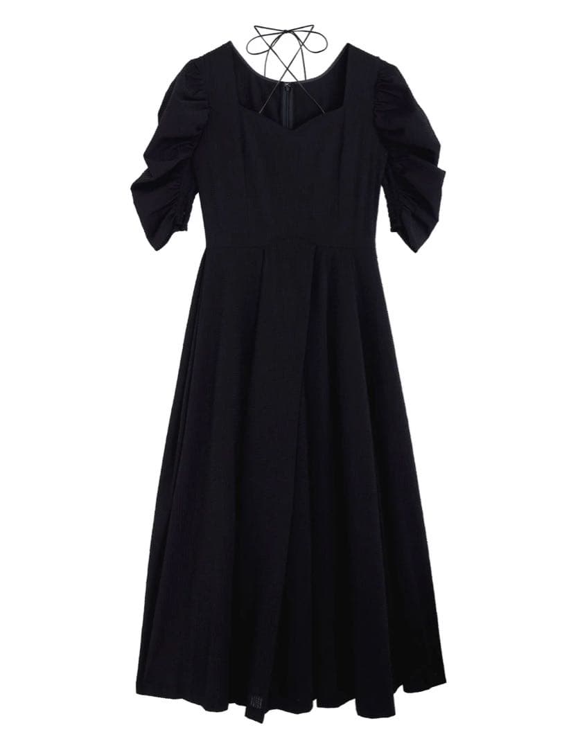 【新品未使用】SEERSUCKER VOLUME HEM DRESS