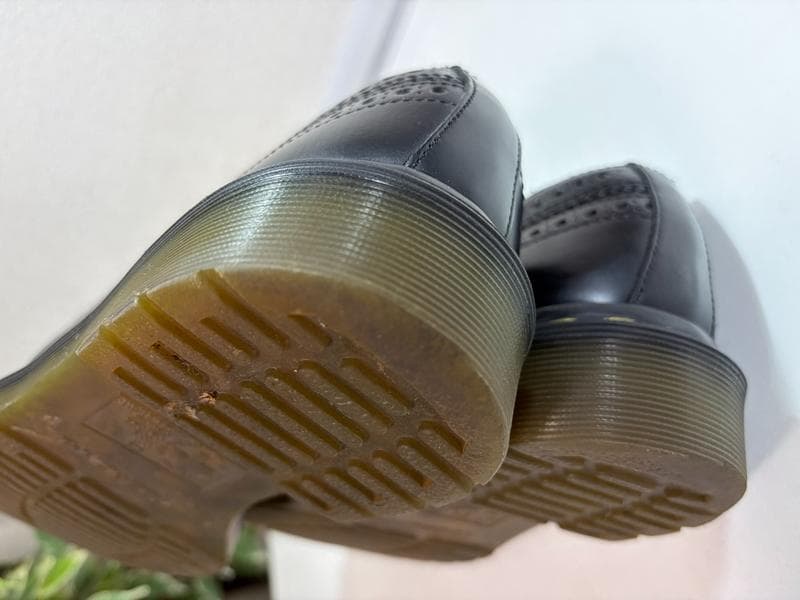 美品☆Dr.Martens　ドクターマーチン　イエローステッチブローグシューズ