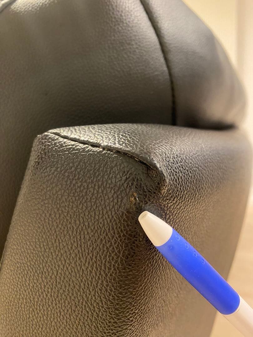 P*N様 ニトリの黒いソファ３人掛けソファ