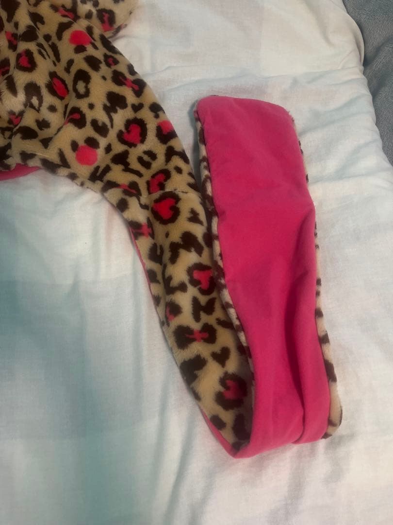 ディズニー ヒョウ柄 マフラー ファンキャップ