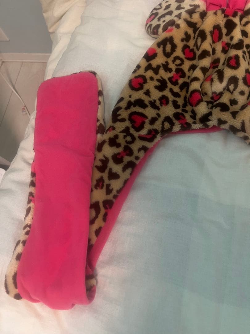 ディズニー ヒョウ柄 マフラー ファンキャップ