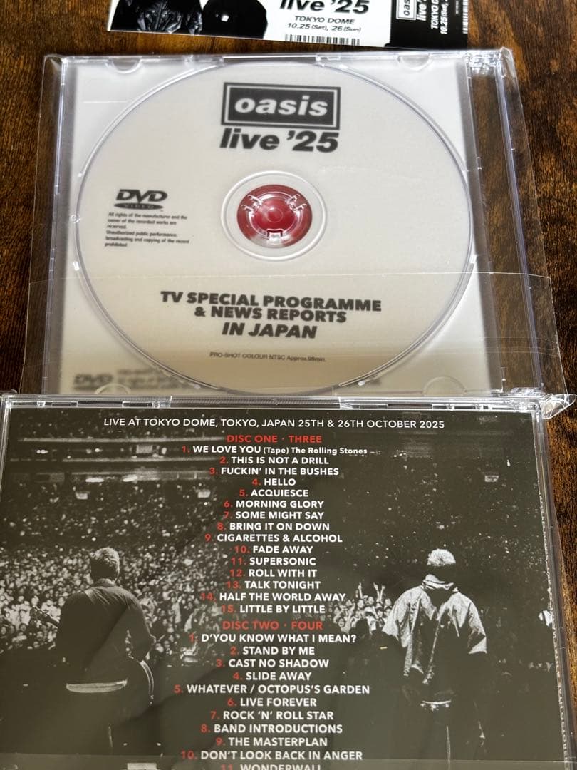 oasis オアシスDEFINITIVE TOKYO DOME 2025 新品