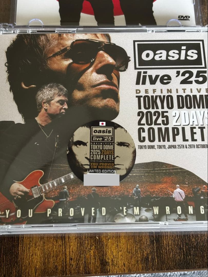 oasis オアシスDEFINITIVE TOKYO DOME 2025 新品