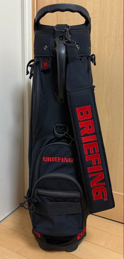 美品★ブリーフィング★キャディバッグ★ゴルフ★BRIEFING★ゴルフバッグ★黒