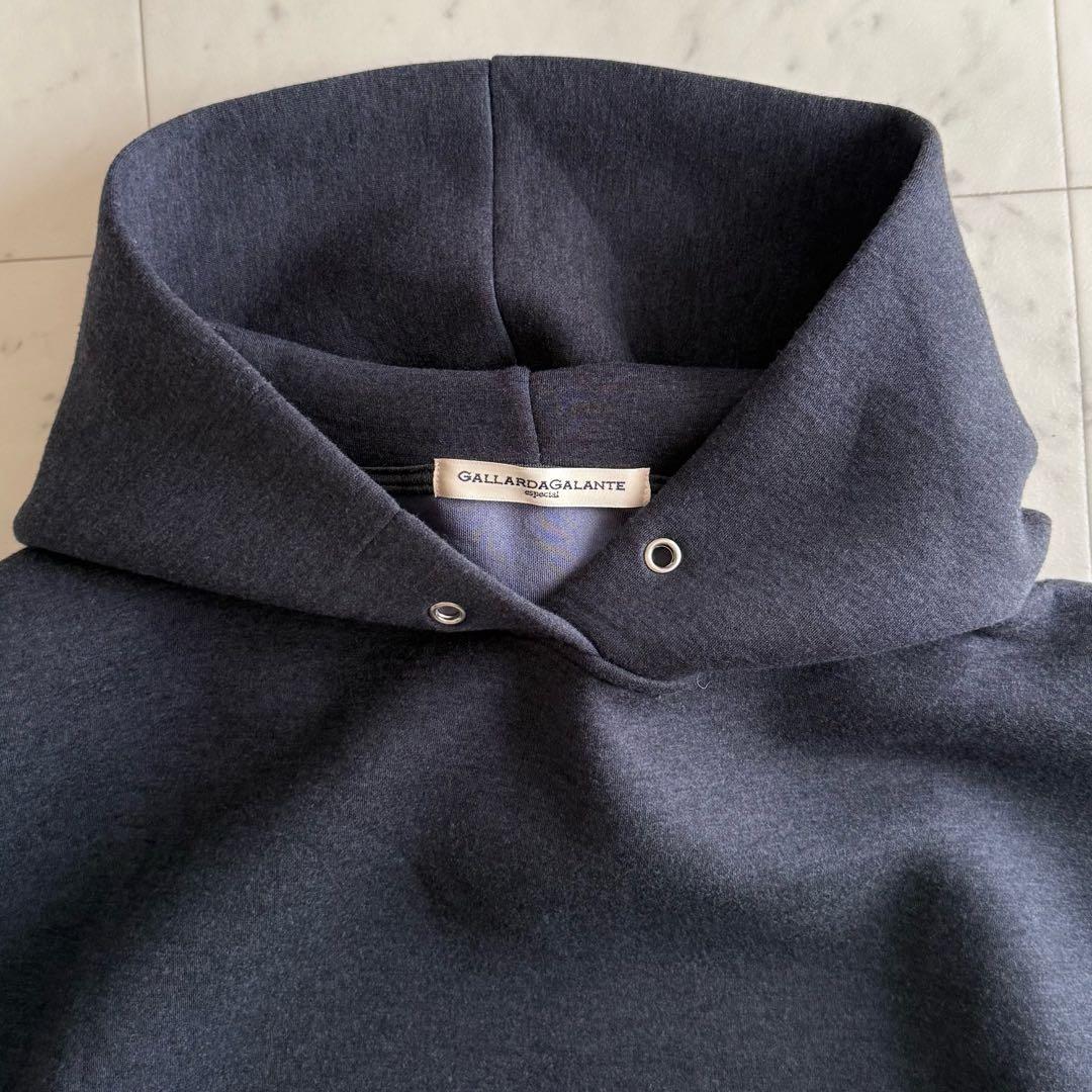 美品 ガリャルダガランテ ダンボールニット フード ワンピース◆グレー