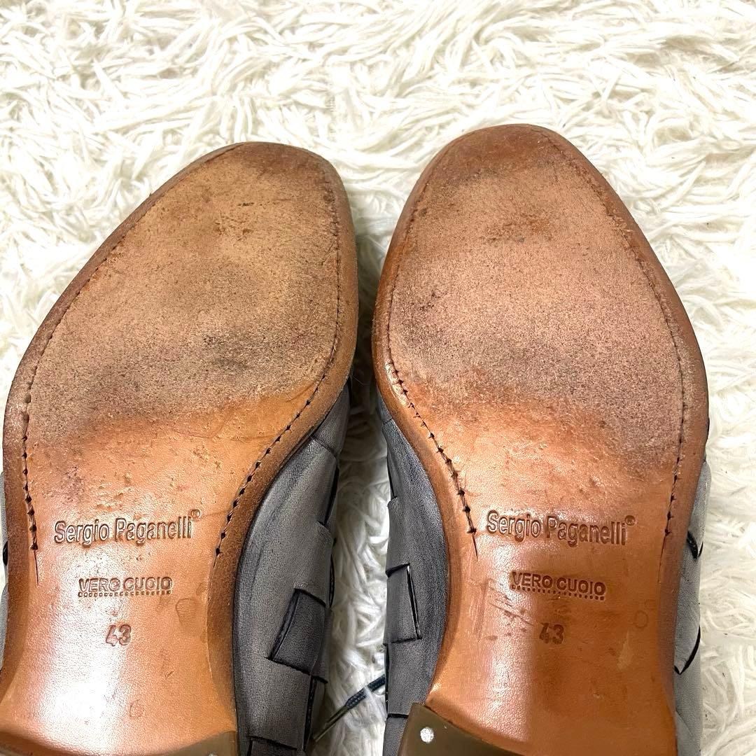美品 Sergio Paganelli イントレチャート 43 オールレザー