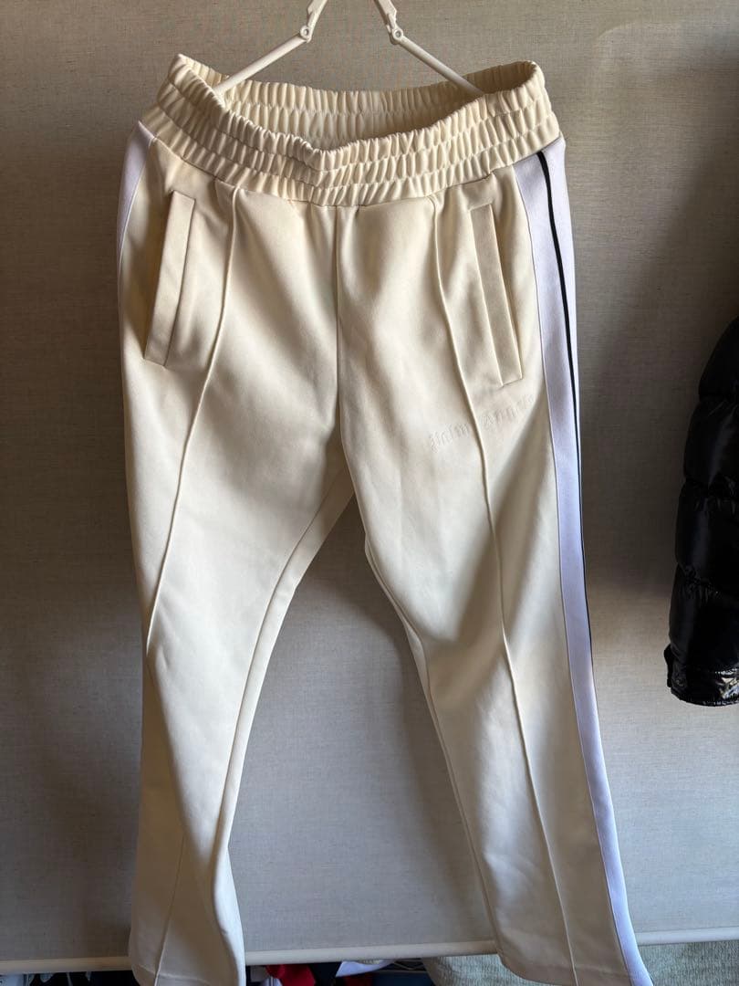 Palm Angels クリーム　パンツ　トラックパンツ