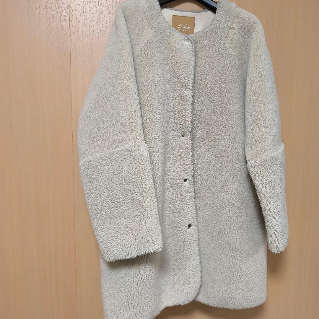 セール中❣️レリアン【美品未使用に近い】ボアコート　９号