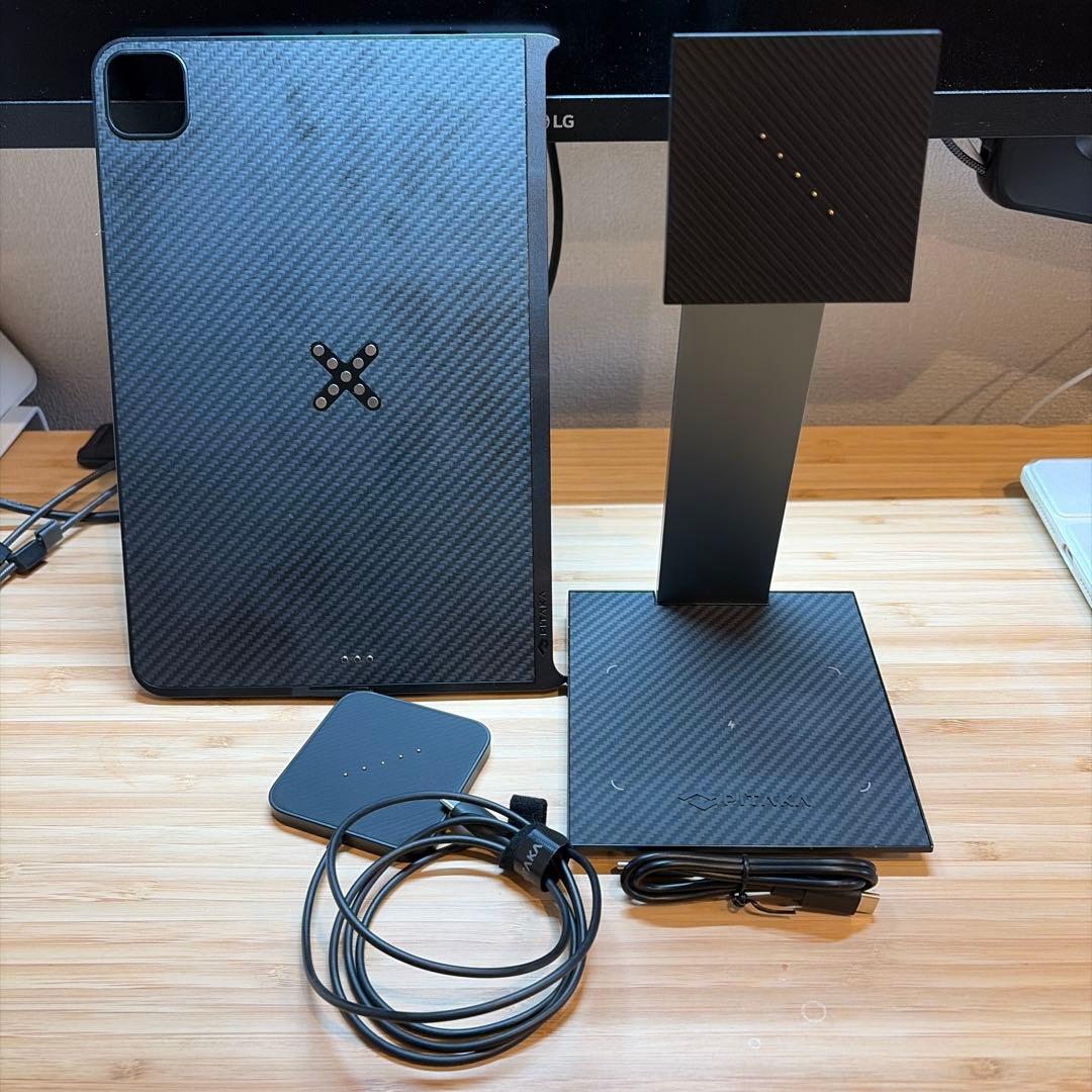 【美品】PITAKA iPad充電スタンド＆iPad Pro11インチケース