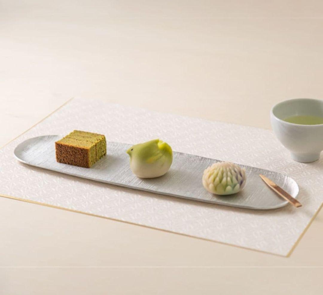 能作　長皿　布目