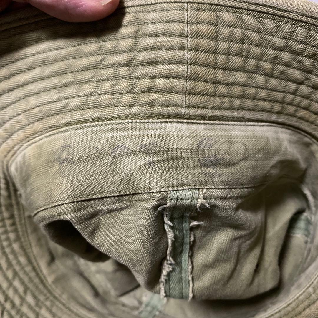 40s ビンテージUS ARMY HBT ヘリンボーンツイル ハット