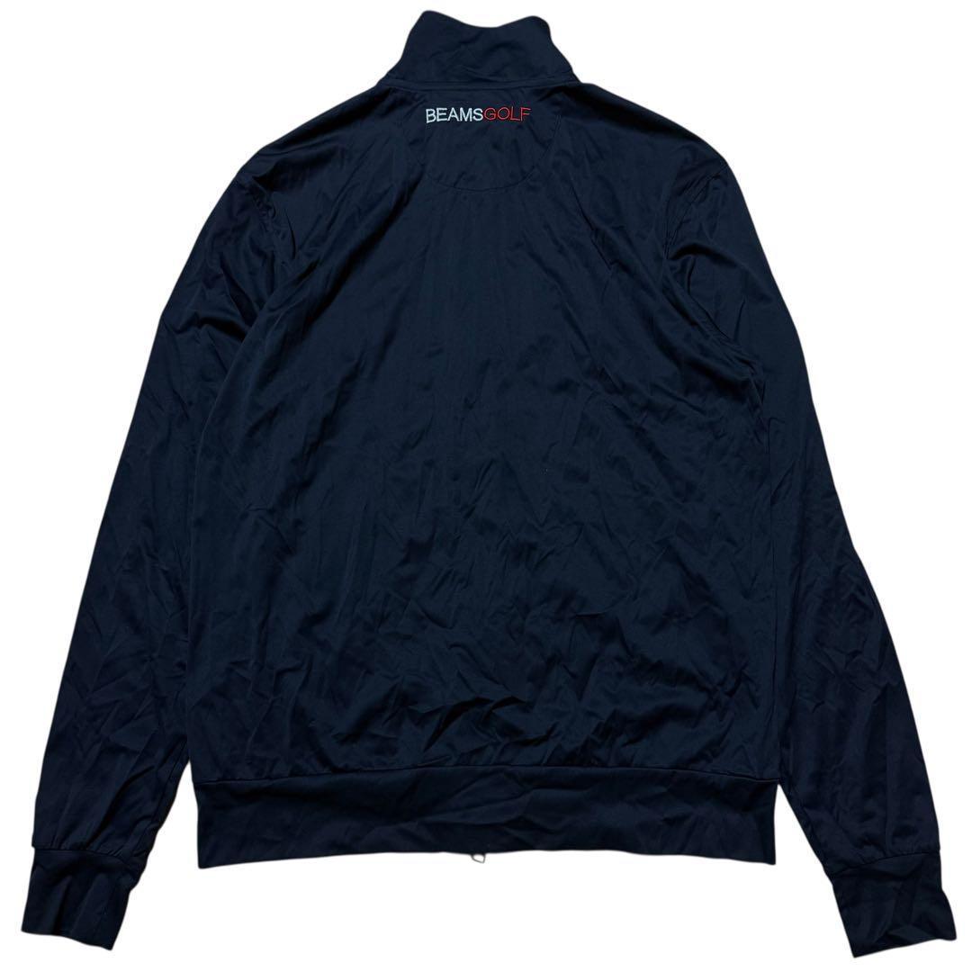 【美品】ビームスゴルフ パープルレーベル エアシャット ブルゾン ネイビー M