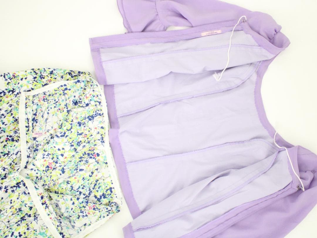 【美品 フラメンコ衣装 ツーピース】マルチカラー柄×レース地 HERMOSA