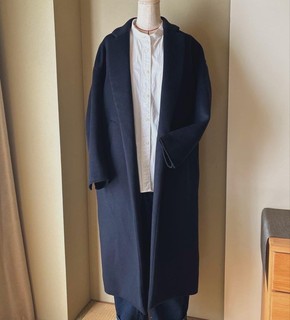 ENFOLD トップリバーチェスターコート【ネイビー:38】