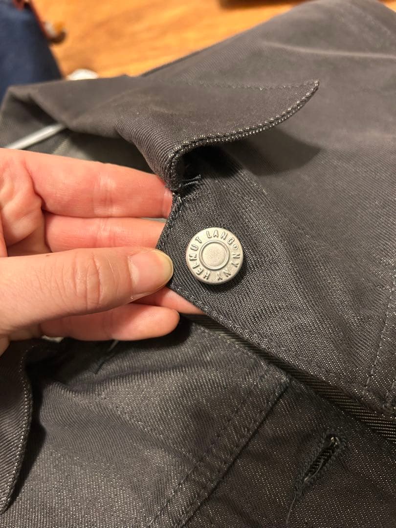 HELMUT LANG RAW SILK DENIM ジャケット 42 M