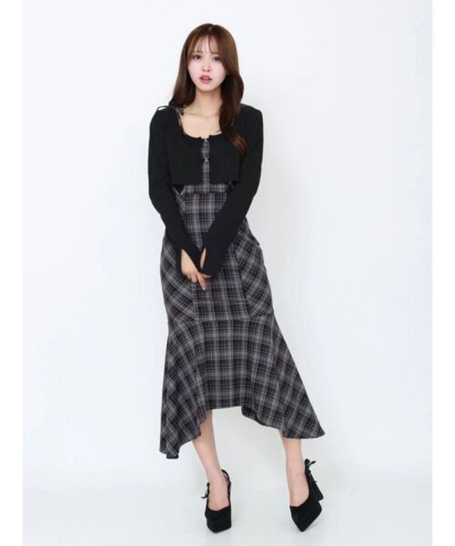 マーメイドチェックワンピース EATME