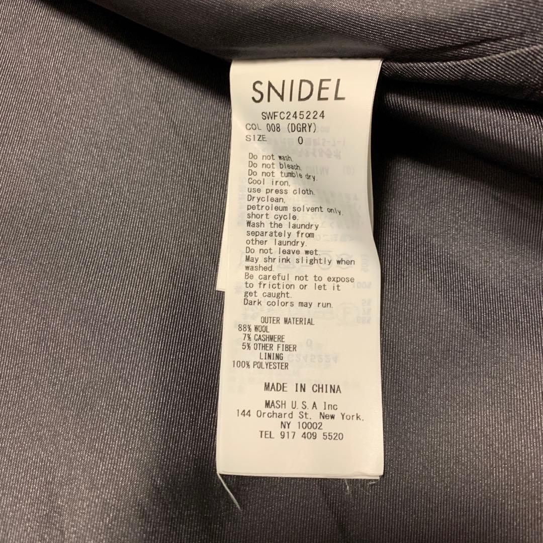 スナイデル　ウールカシミアスタンドカラーコート